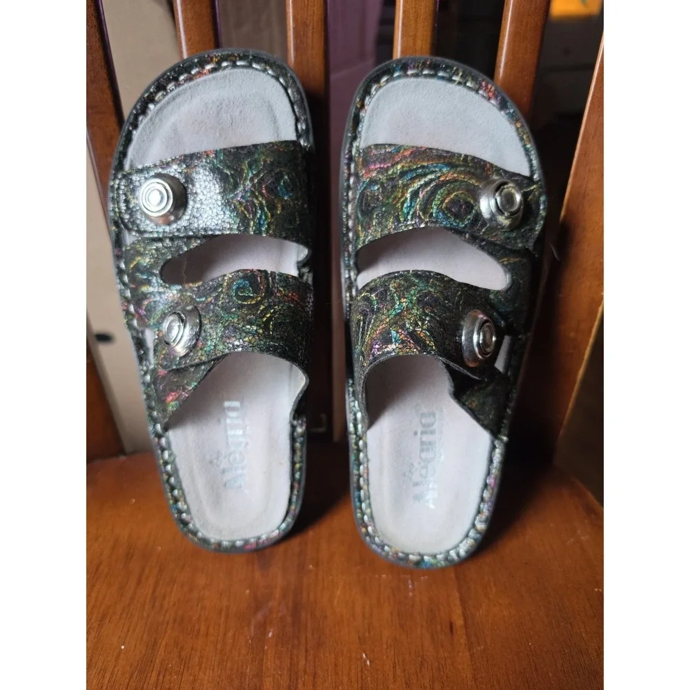 Alegria By PG Lite Women Sandals Size 6 M EUR 36   Wedge KAR 247 Slide Shoes